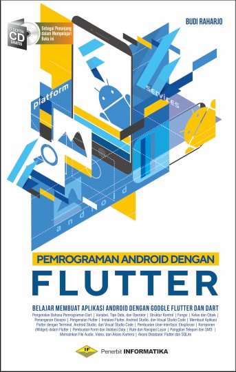 Cover PEMROGRAMAN ANDROID DENGAN FLUTTER / Budi Raharjo