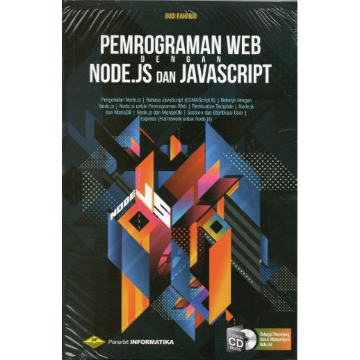 Cover PEMROGRAMAN WEB DENGAN NODE.JS DAN JAVASCRIPT / Budi Raharjo