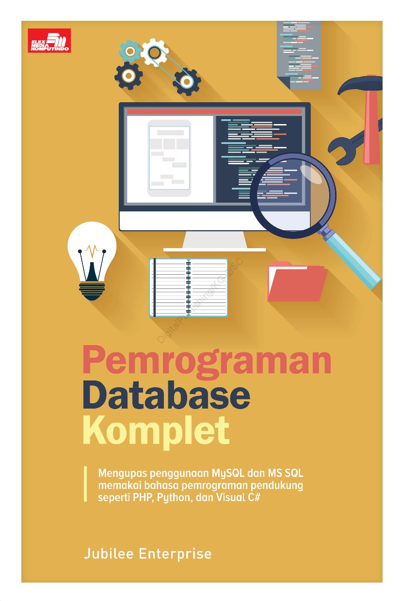 Cover PEMROGRAMAN DATABASE KOMPLET / Jubilee Enterprise