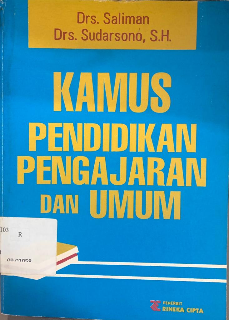Cover KAMUS PENDIDIKAN PENGAJARAN DAN UMUM / Saliman dan Sudarsono