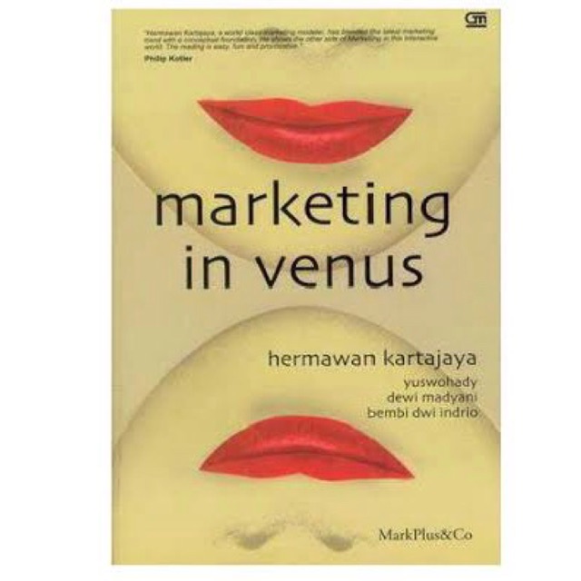 Cover MARKETING IN VENUS / Hermawan Kartajaya, DKK.