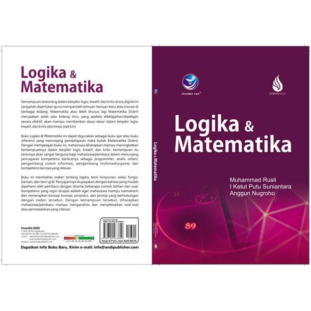 Cover LOGIKA DAN MATEMATIKA / Muhammad Rusli ; I Ketut Putu Suniantara ; Anggun Nugroho