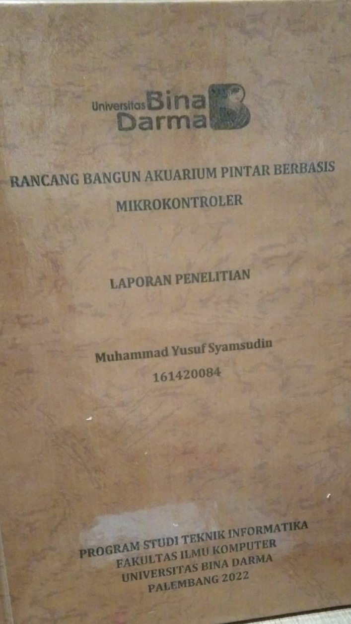 Cover RANCANG BANGUN AKUARIUM PINTAR BERBASIS MIKROKONTROLER / Muhmmad Yusuf Syamsudin