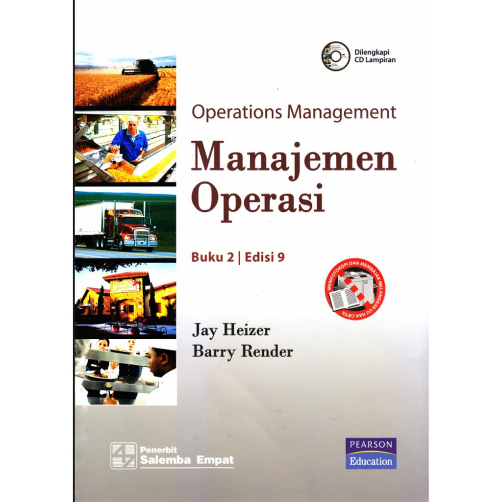 Cover MANAJEMEN OPERASI :  Operations Management Buku 2 Edisi 9 / Jay Heizer dan Barry Render