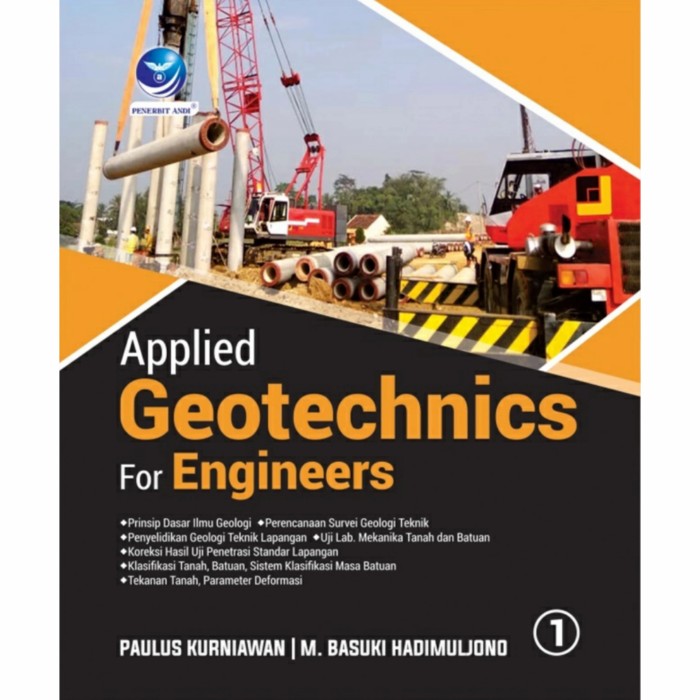 Cover APPLIED GEOTECHNICS FOR ENGINEERS 1 / Paulus Kurniawan & M. Basuki Hadimuljono