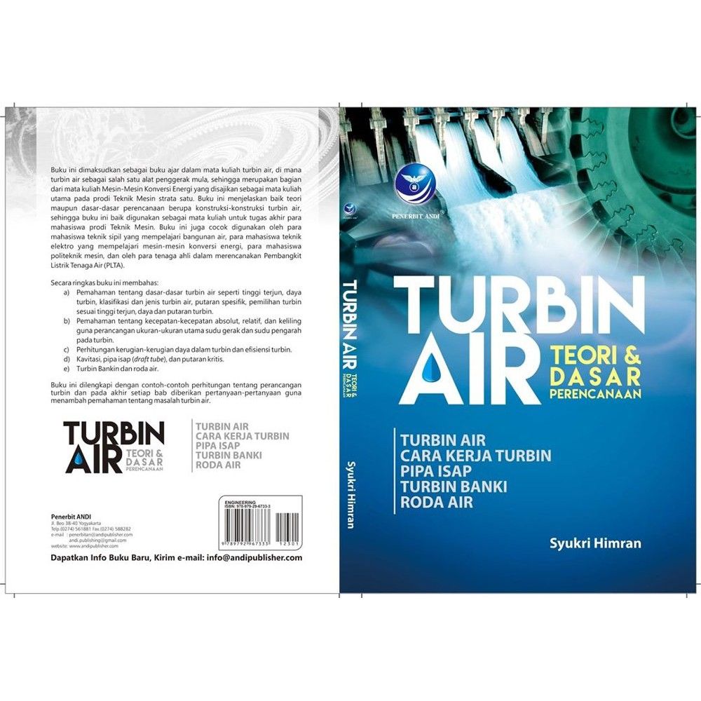 Cover TURBIN AIR :  Teori dan Dasar Perencanaan / Syukri Himran