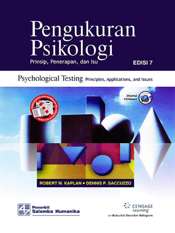 Cover PENGUKURAN PSIKOLOGI, Edisi 7 :  Prinsip, Penerapan, Dan Isu / Robert M. Kaplan, Dennis P. Saccuzzo