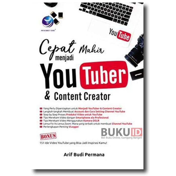 Cover Cepat Mahir Menjadi Youtuber dan Content Creator