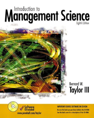 Cover INTRODUCTION MANAGEMENT SCIENCE :  SAINS MANAJEMEN / Bernard W
