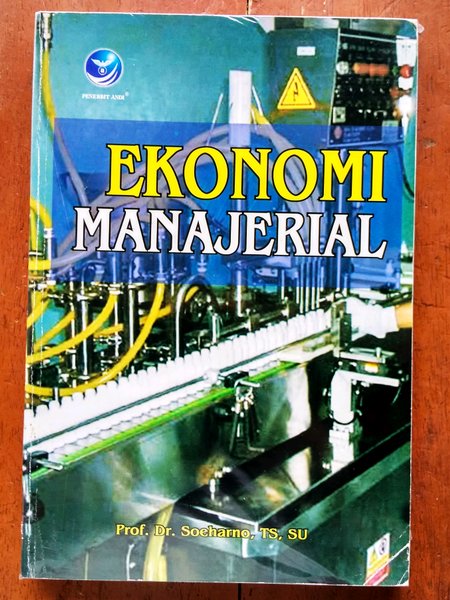 Cover EKONOMI MANAJERIAL / Soeharno