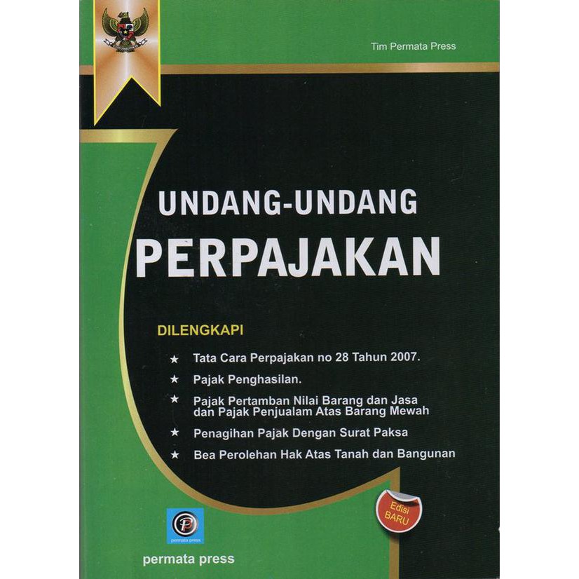 Cover Undang-undang Perpajakan / Tim Permata Press