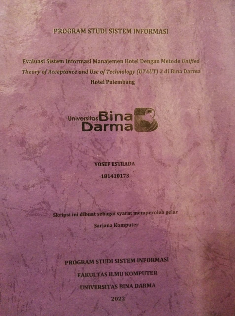 Cover SISTEM INFORMASI GEOGRAFIS WISATA KAWASAN SUNGAI MUSI PALEMBANG / RACHMAT SYABANI