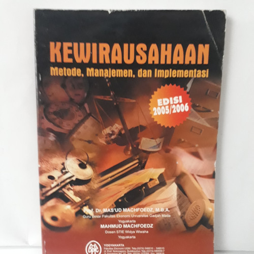 Cover KEWIRAUSAHAAN :  Metode, Manajemen, dan Implementasi / Mas'ud Machfoedz & Mahmud Machfoedz