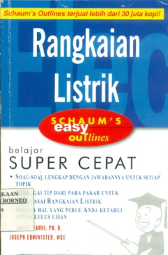 Cover RANGKAIAN LISTRIK SCHAUM'S EASY OUTLINE / MAHMOOD NAHVI, PH. D.