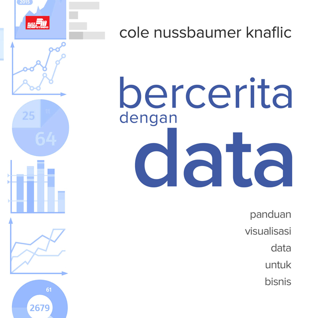 Cover BERCERITA DENGAN DATA :  Panduan Visualisasi Data untuk Bisnis / Cole Nussbaumer Knaflic
