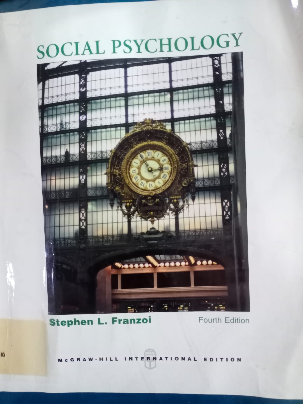 Cover SOCIAL PSYCHOLOGY / Stephen L. Franzoi