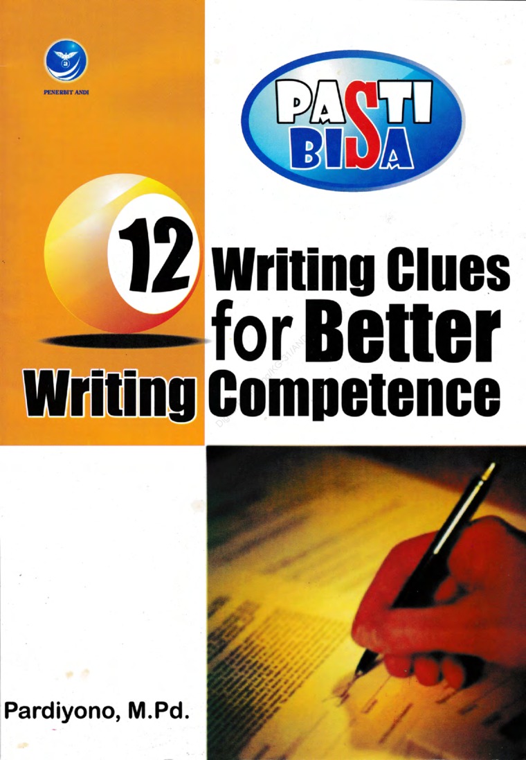 Cover 12 writing clues for better writing competence / Pardiyono