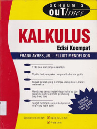 Cover KALKULUS :  Edisi Keempat / Frank Ayres & Elliot Mendelson