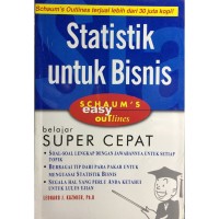 Cover STATISTIK UNTUK BISNIS SCHAUM'S EASY OUTLINE / Leonard J. Kazmier