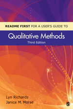 Cover README FIRST FOR A USER'S GUIDE TO QUALITATIVE METHOD / Lyn Richards