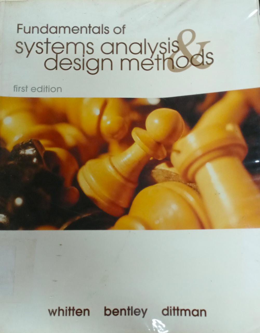 Cover FUNDAMENTALS OF SYSTEMS ANALYSIS & DESIGN METHODS / Jeffery L. Whitten, Lonnie D. Bentley, & Kevin C. Dittman