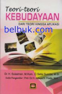Cover Teori-teori KEBUDAYAAN :  DARI TEORI HINGGA  APLIKASI / Dr. H. Sulasman, M.Hum. : Setia Gumilar, M.Si.