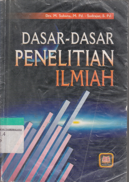 Cover DASAR-DASAR PENELITIAN ILMIAH / Subana
