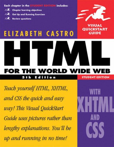Cover HTML FOR THE WORLD WIDE WEB :  With XHTML and CSS / Elizabeth Castro
