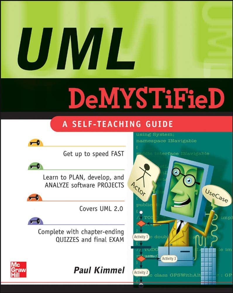 Cover UML DEMYSTIFIED :  A Self-Teaching Guide / Paul Kimmel