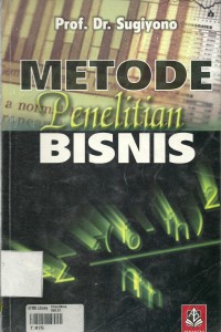 Cover METODE PENELITIAN BISNIS, Sugiyono / Sugiyono