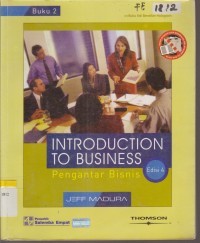 Cover INTRODUCTION TO BUSINESS PENGANTAR BISNIS / Jeff Madura