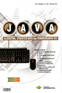 Cover JAVA :  Algoritma, Struktur data dan Pemrograman GUI / Sianipar