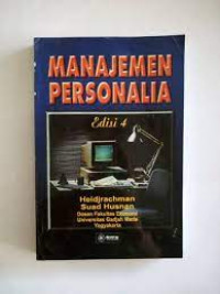 Cover MANAJEMEN PERSONALIA / Heidjrachman