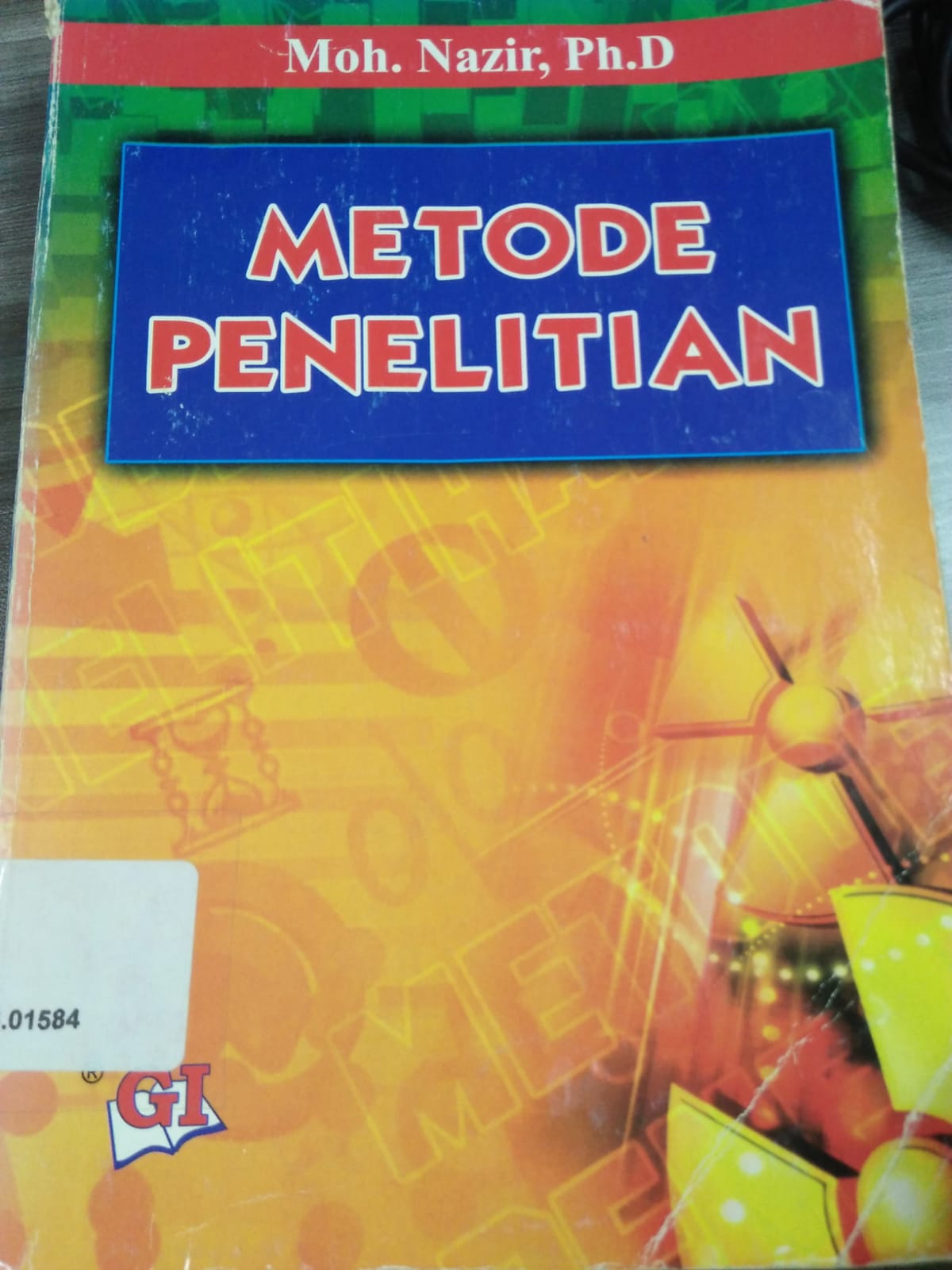 Cover METODE PENELITIAN / Moh. Nazir