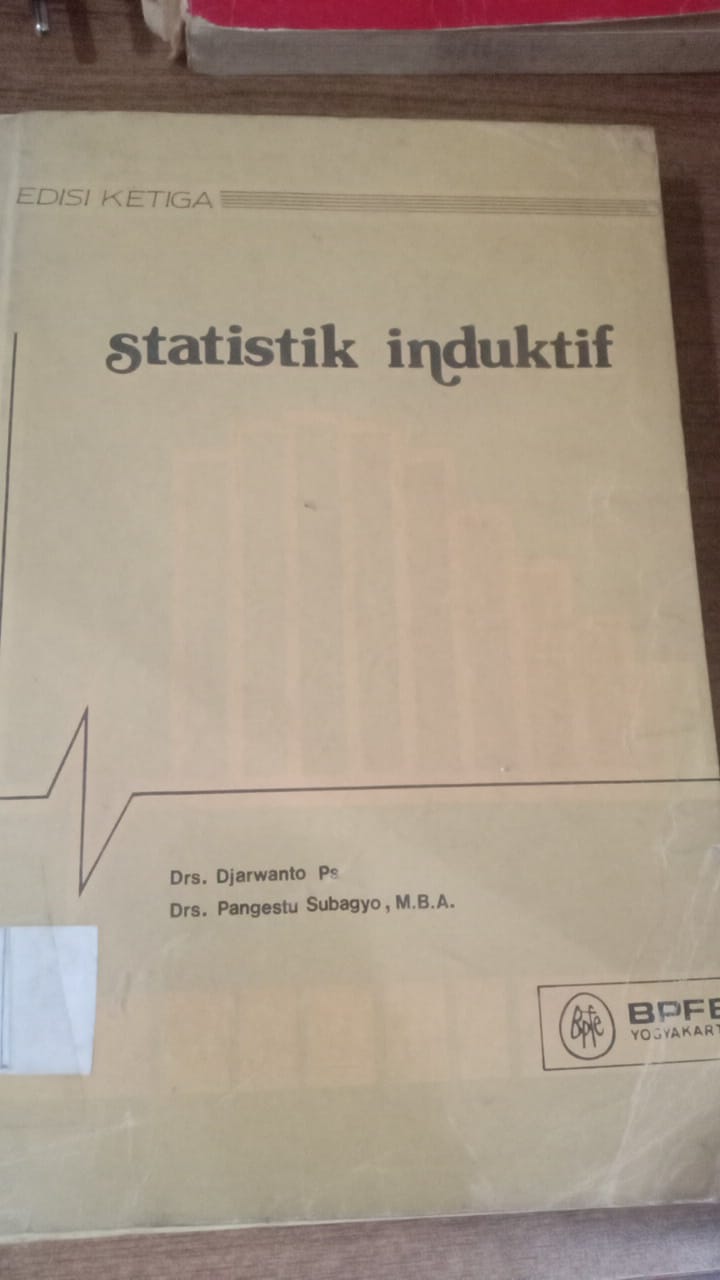 Cover STATISTIK INDUKTIF / Djarwanto., Pangestu Subagyo