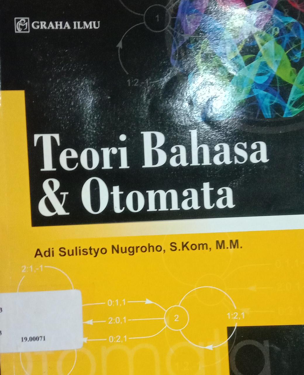 Cover TEORI BAHASA & OTOMATA / Adi Sulistyo Nugroho
